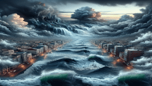 sonhar com inundação do mar