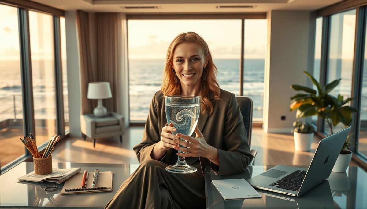 Rainha de Copas no trabalho