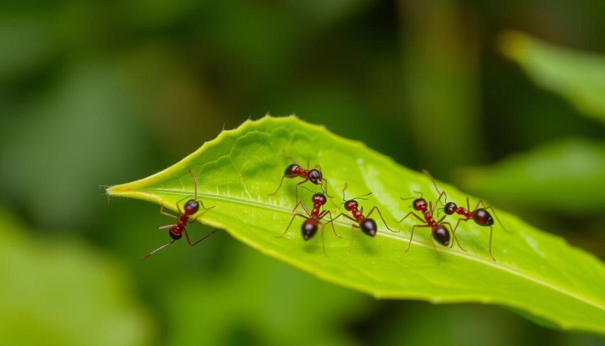 formigas mordendo