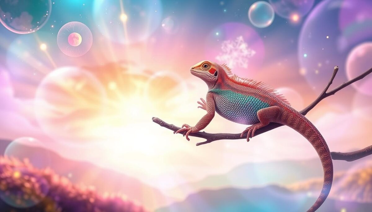 lagartixa como mensageiro