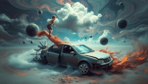 sonhar com acidente de carro