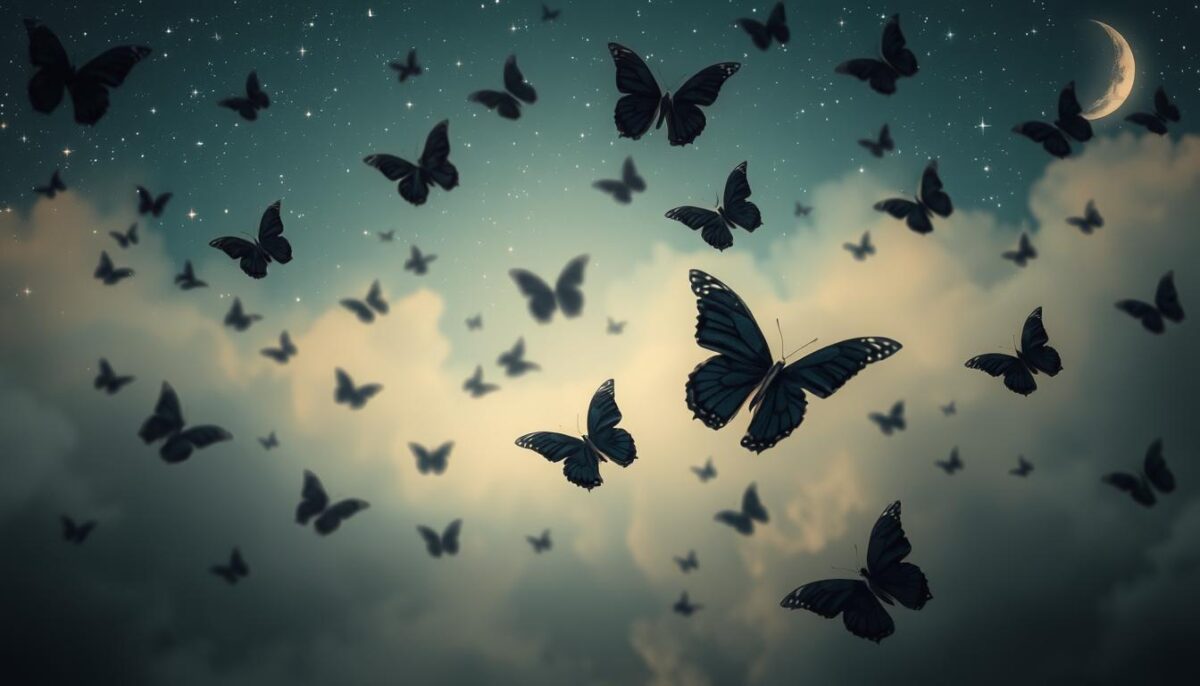 sonhar com borboletas negras