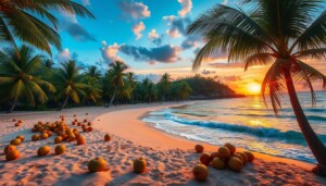 sonhar com muitos cocos