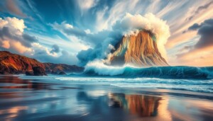 sonhar com onda gigante