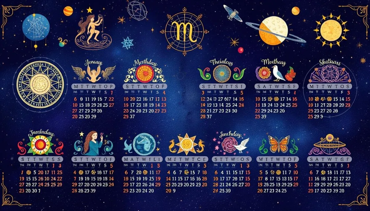 Calendário de astrologia anual