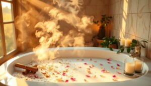 banho com açúcar e canela