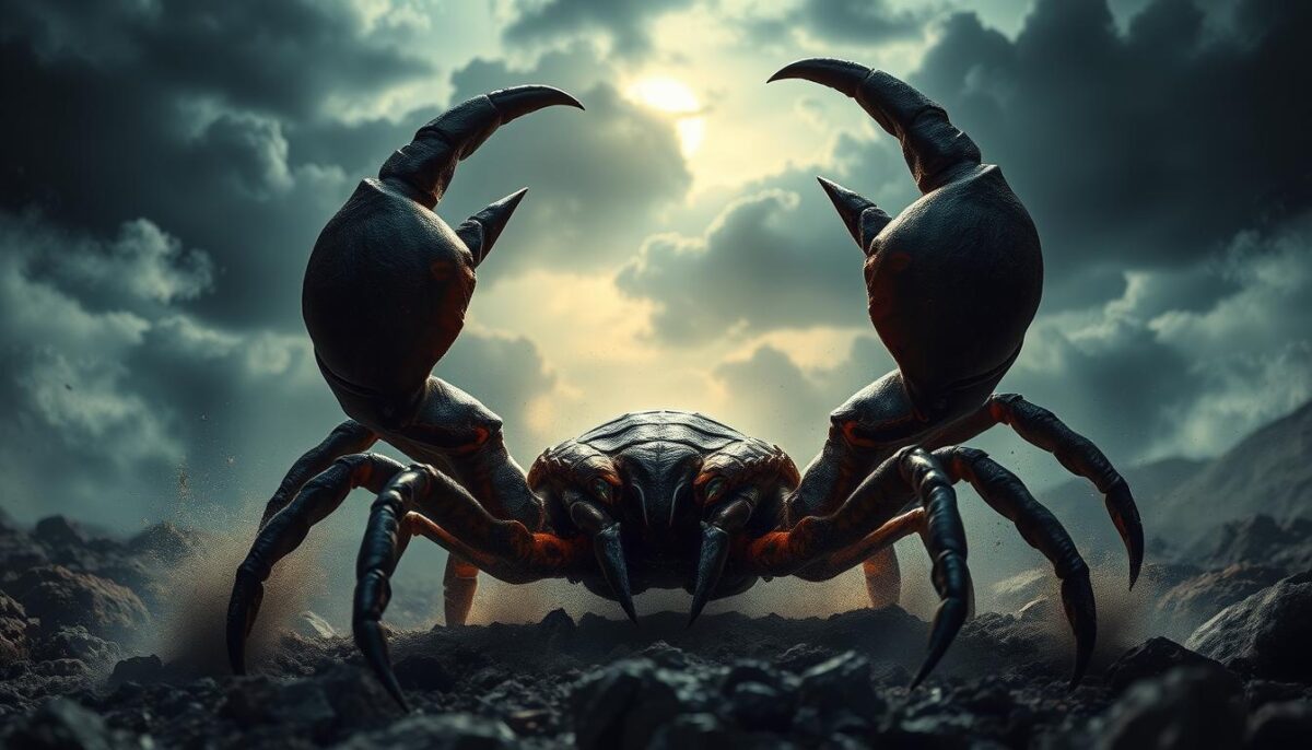 Escorpião e desafios