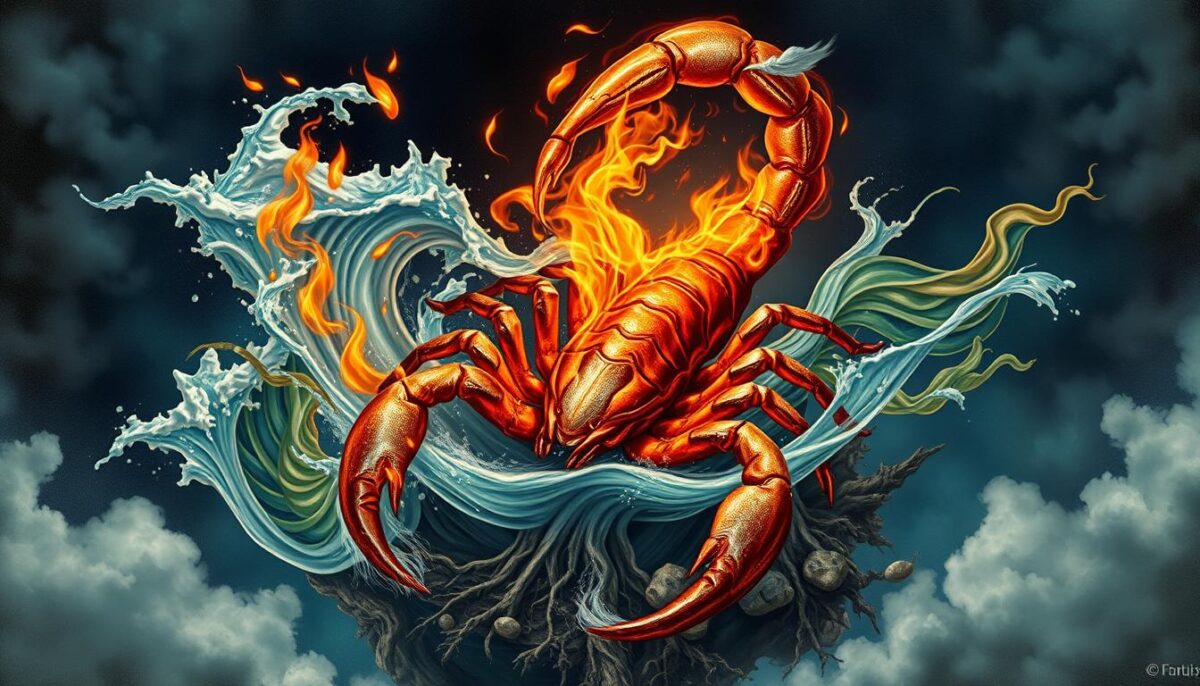 Escorpião e os elementos