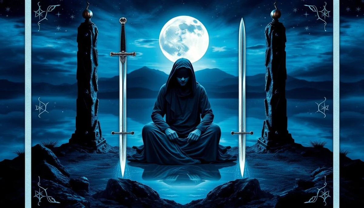 Interpretação dois de espadas em leituras de tarot