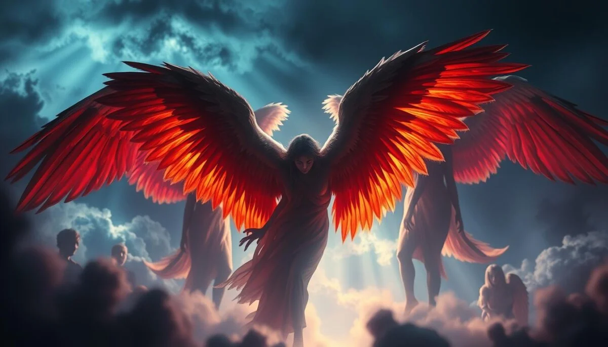 anjos rebeldes e celestial obscurecido