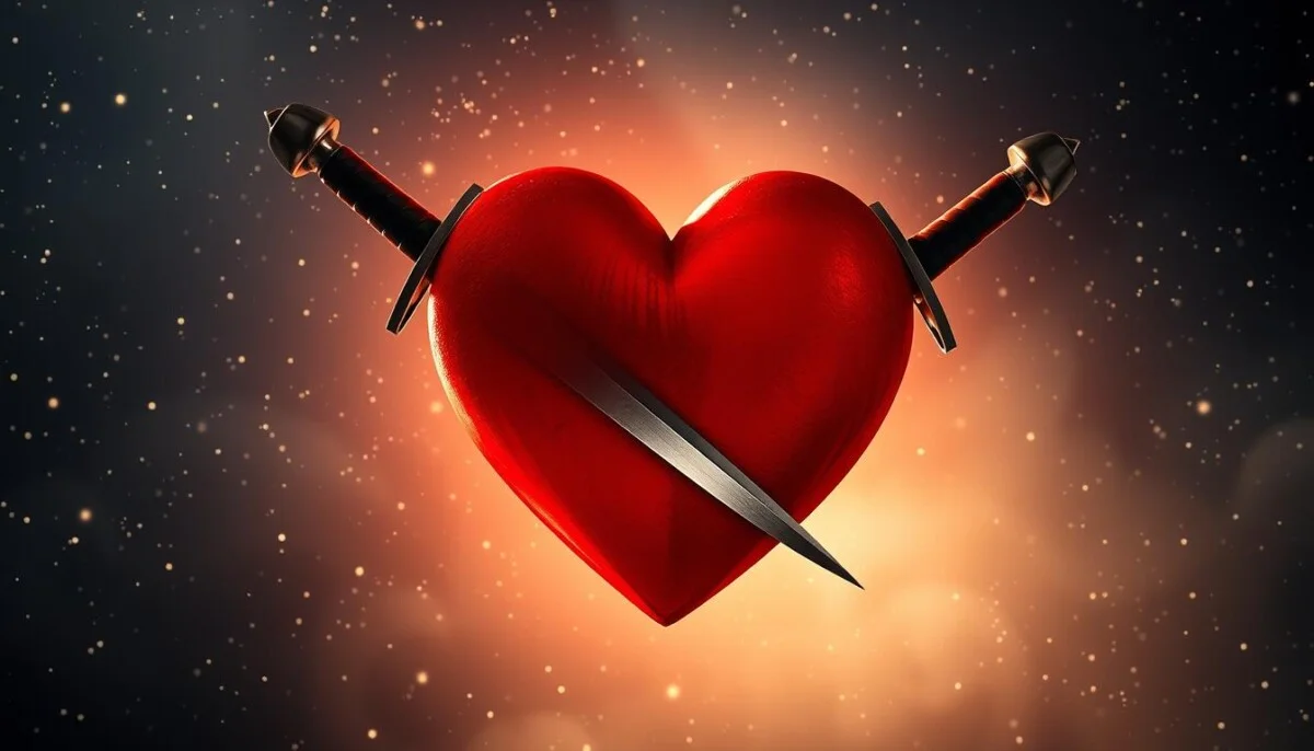 dois de espadas no amor