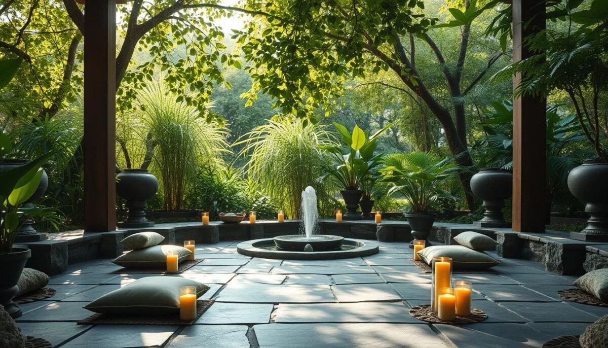 espaço sagrado para meditação