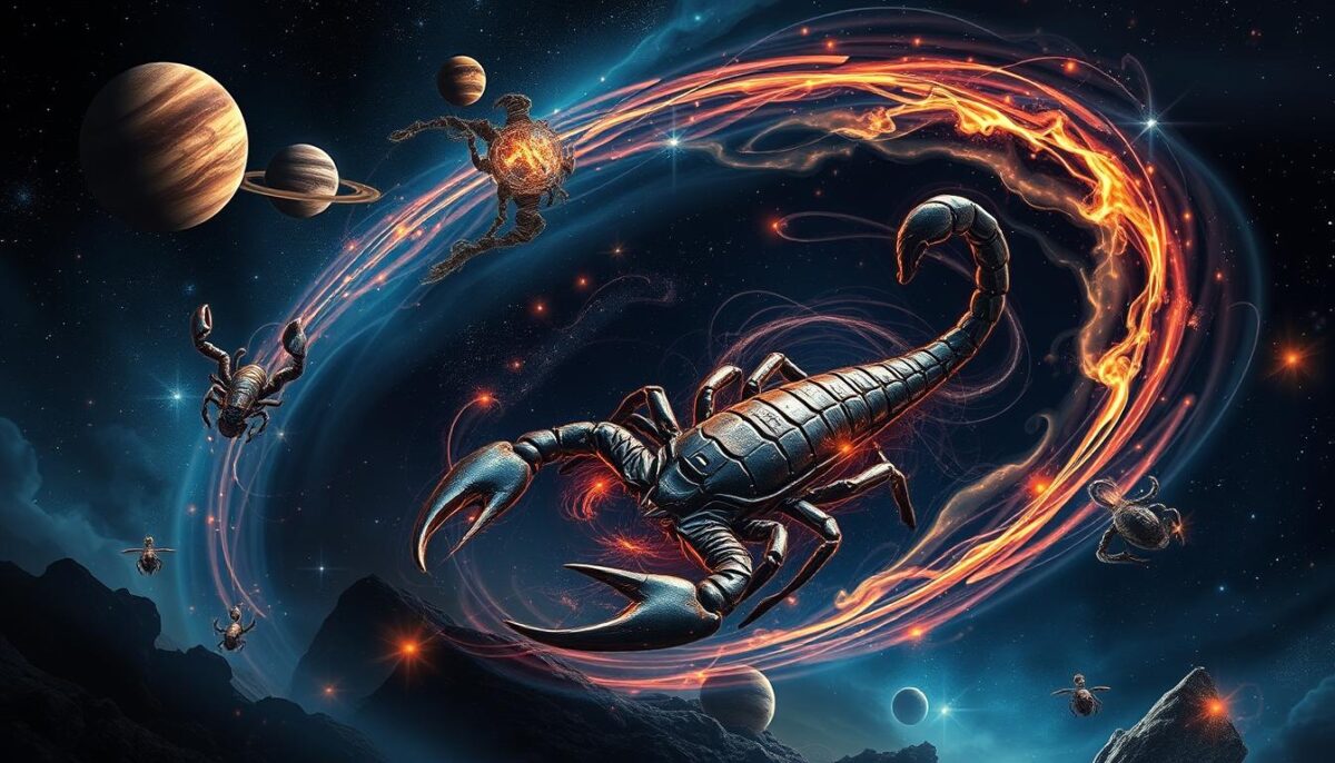 influência dos planetas no signo de Escorpião