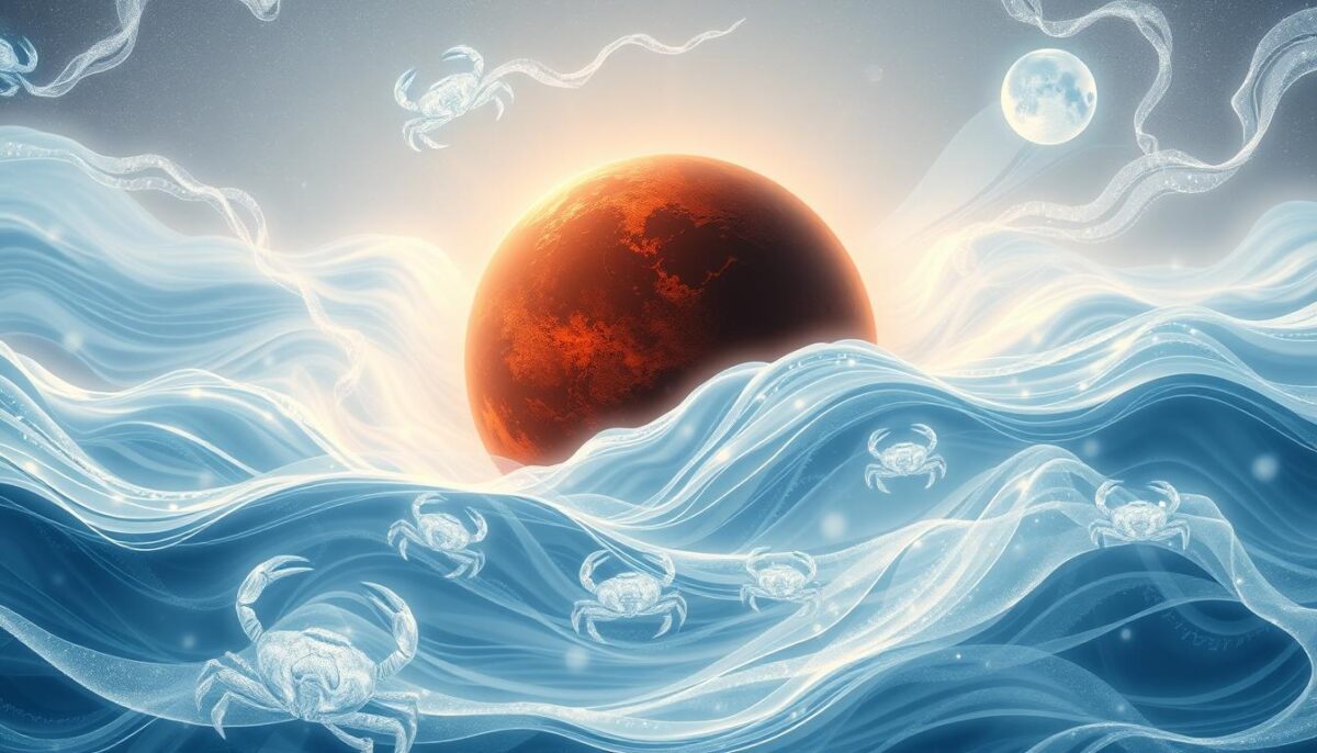 marte e emoções em câncer