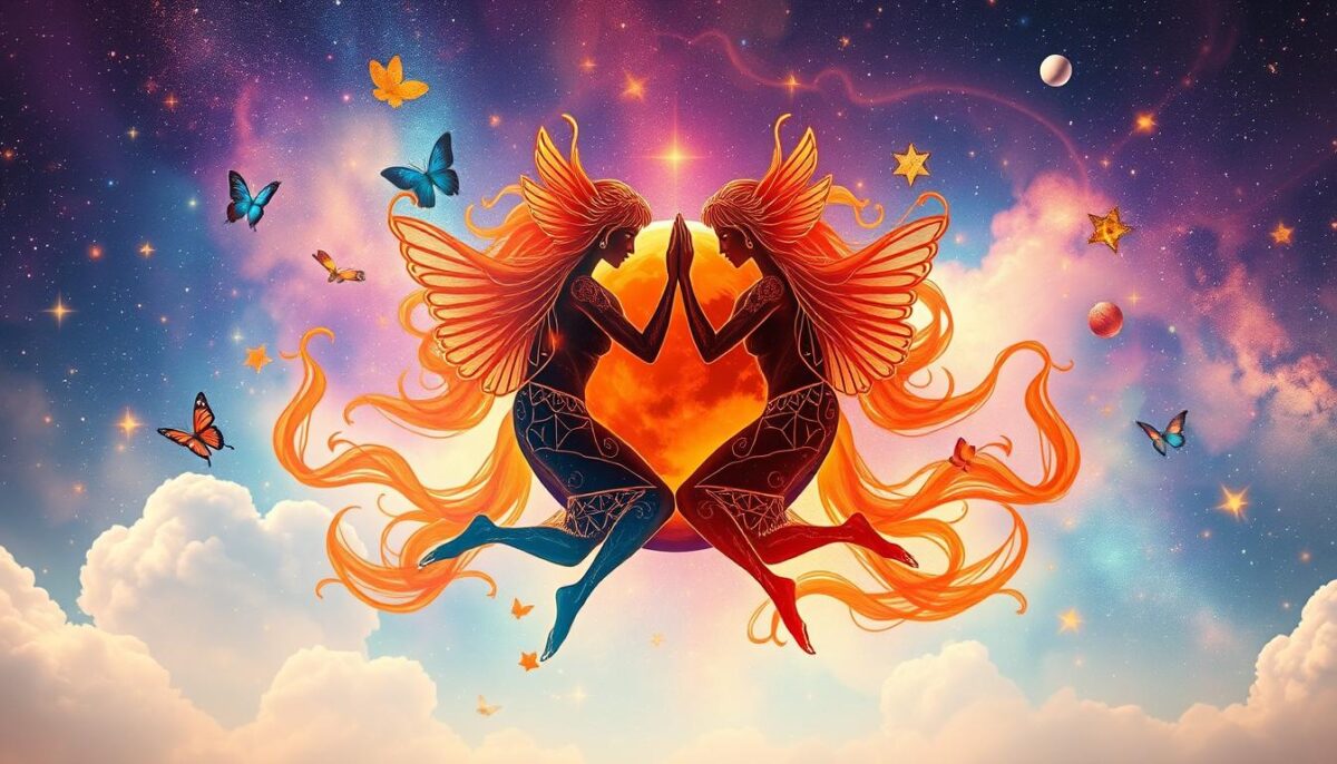 marte em aspecto com gêmeos