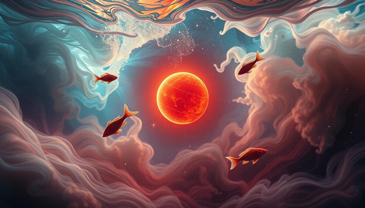 trânsito de marte em peixes