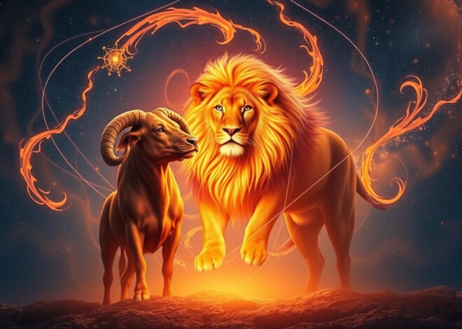 Combinação entre touro e leão