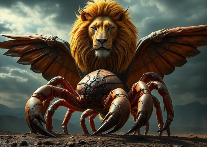 Combinação entre leão e escorpião