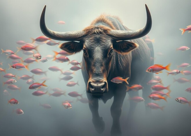 Combinação entre touro e peixes