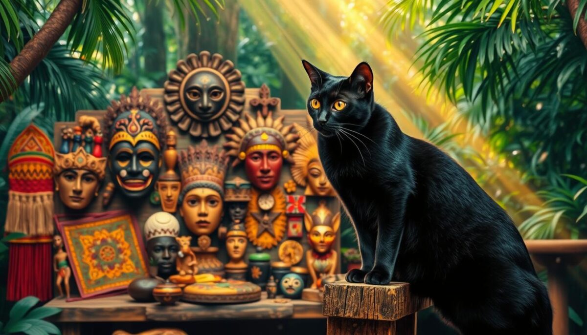 Arte do gato preto em contexto cultural brasileiro