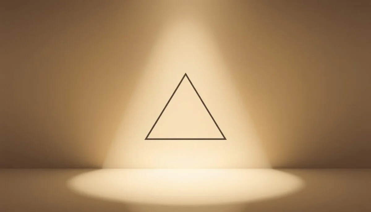Triangulo invertido moderno em design Triangulo invertido moderno em design