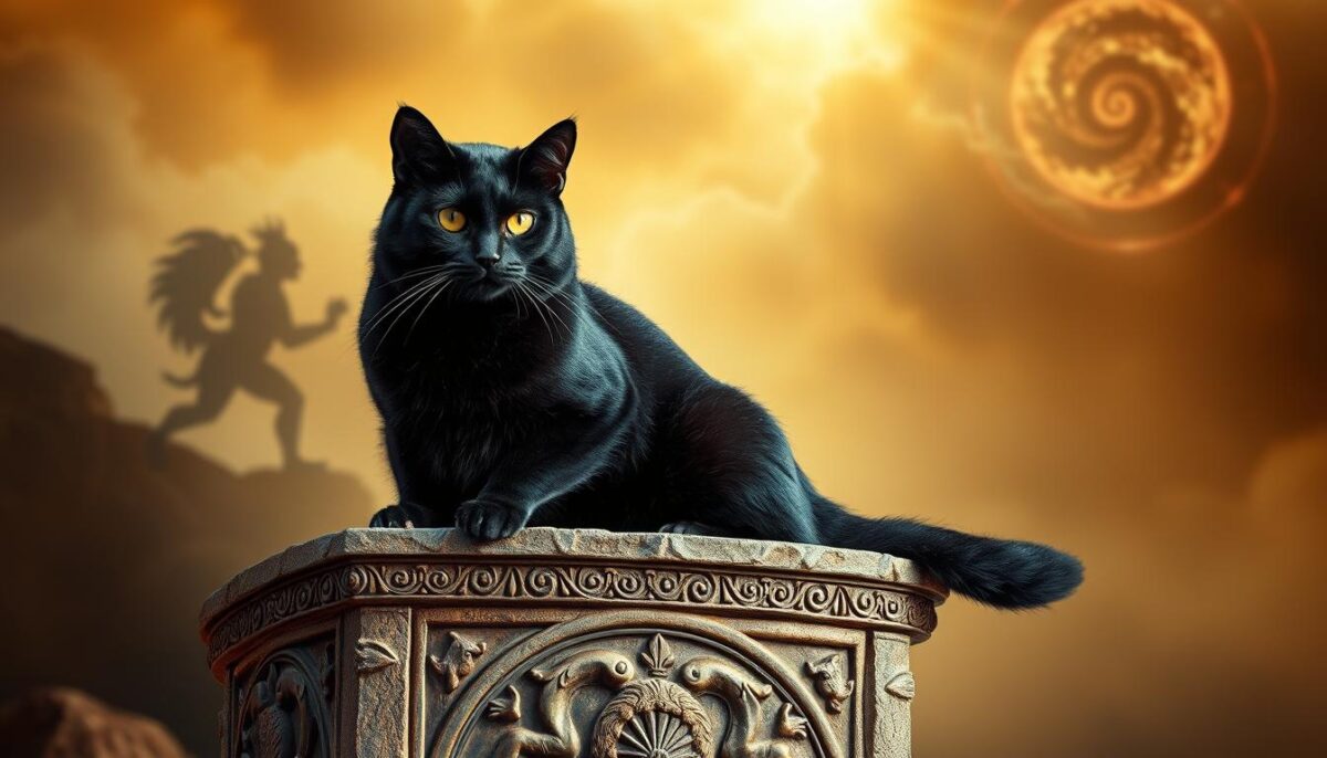 gato preto mitologia