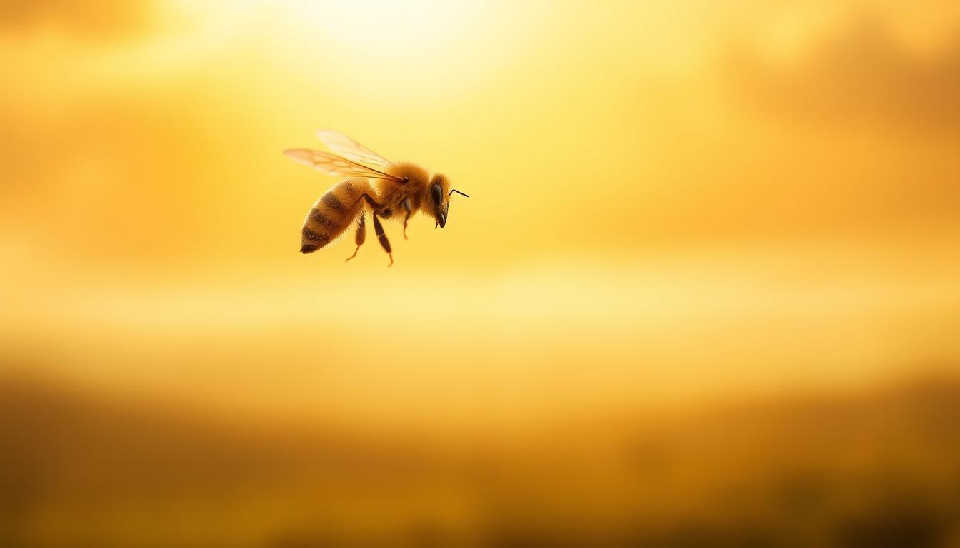 mensagem sonho abelha voando