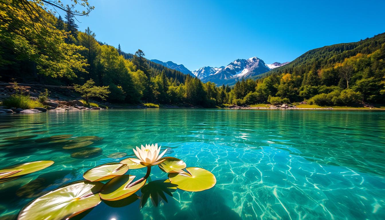 sonhar com agua limpa cristalina