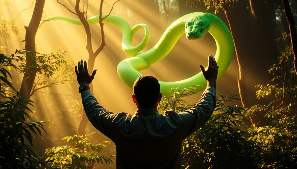 Significado de matar cobra verde no sonho