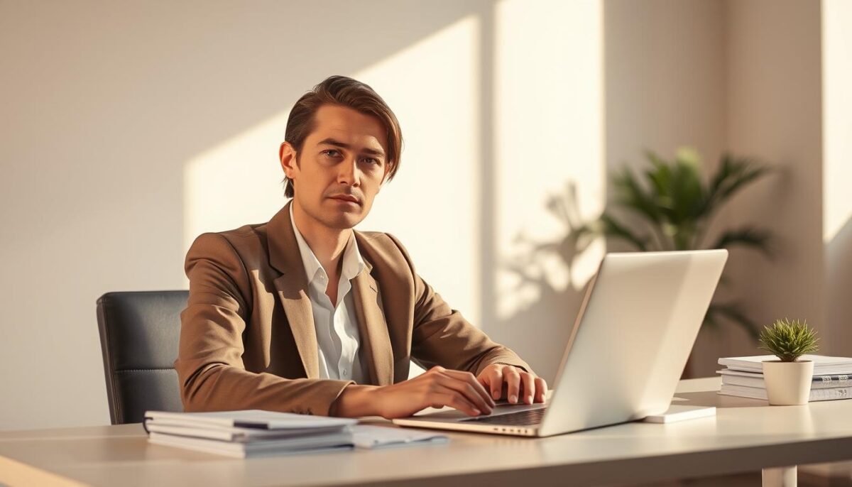 Virginiano no ambiente de trabalho