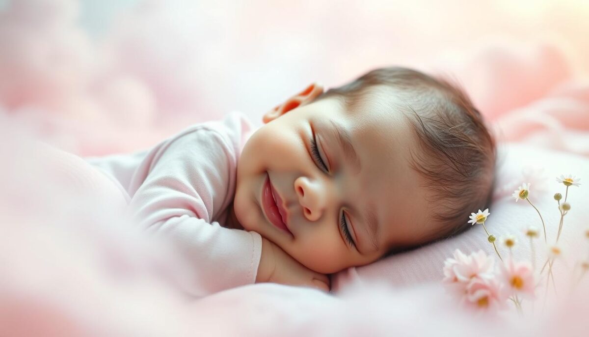 bebê sorrindo no sonho