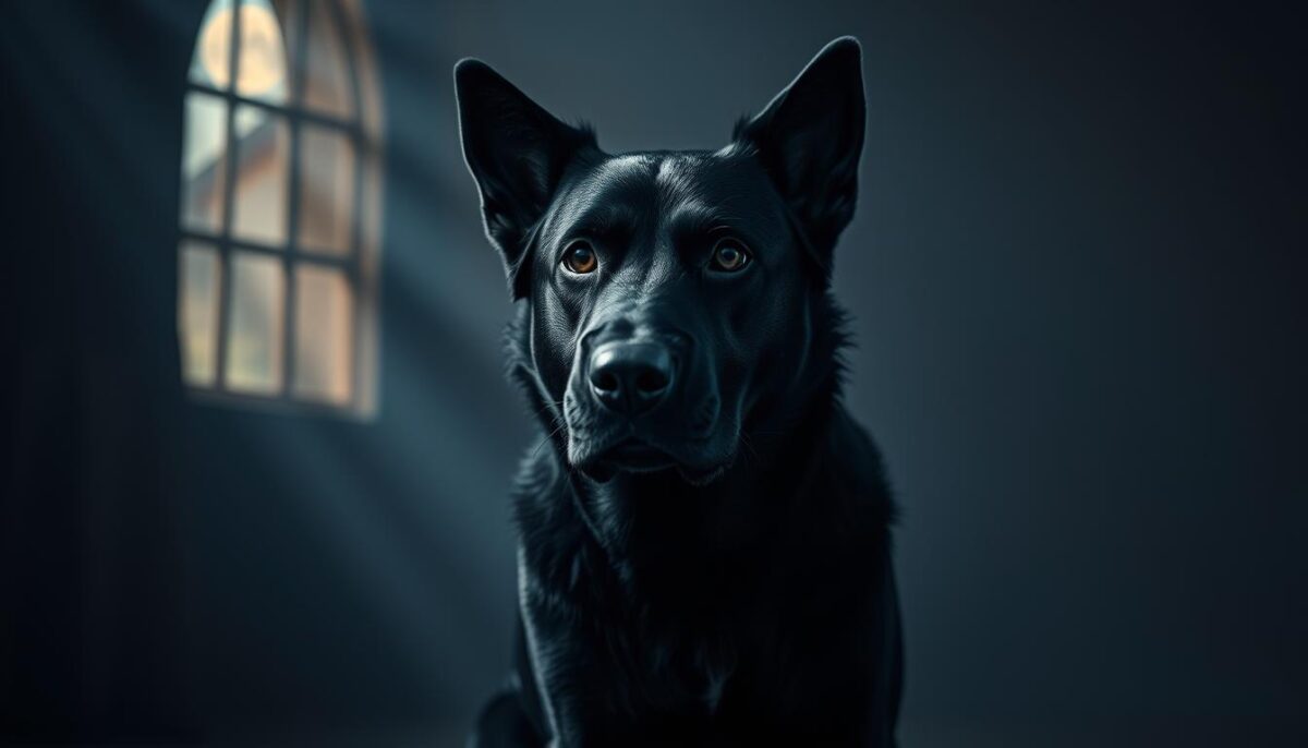 cachorro preto simbolismo