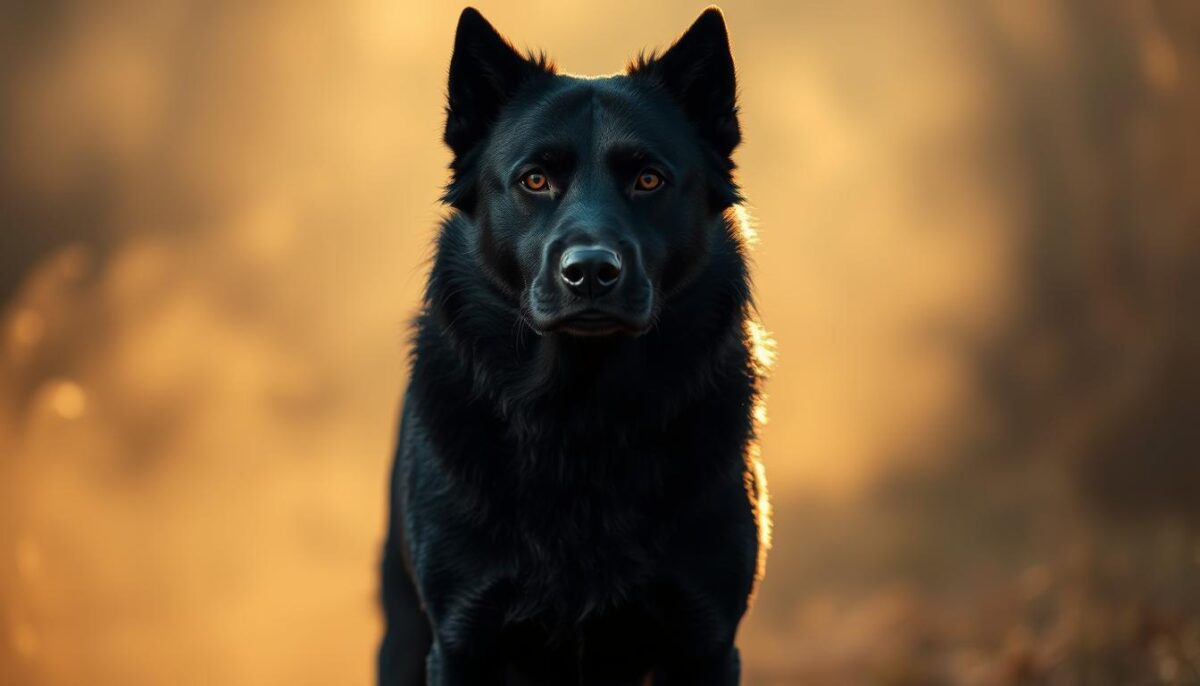 cachorro preto simbolismo