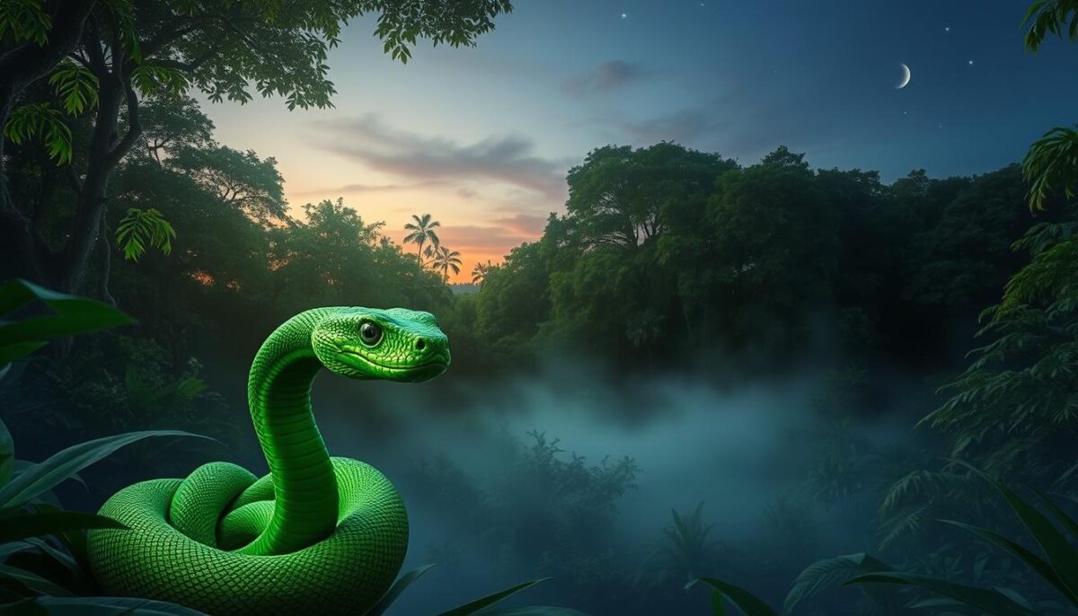 cobra verde no sonho significado