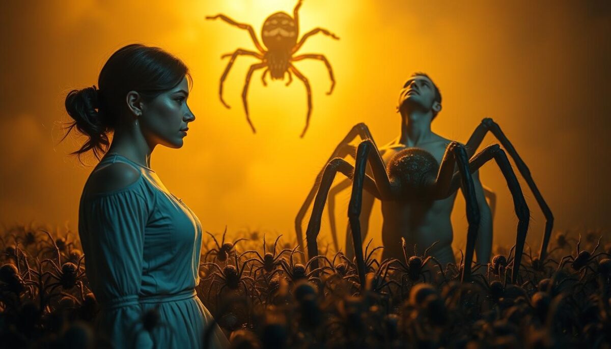 diferenças de gênero na interpretação sonhar com aranha