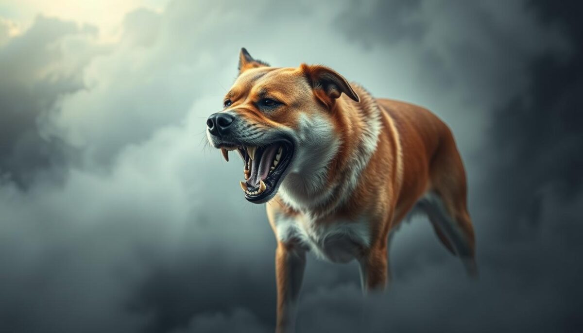 interpretação de sonhos cachorro agressivo