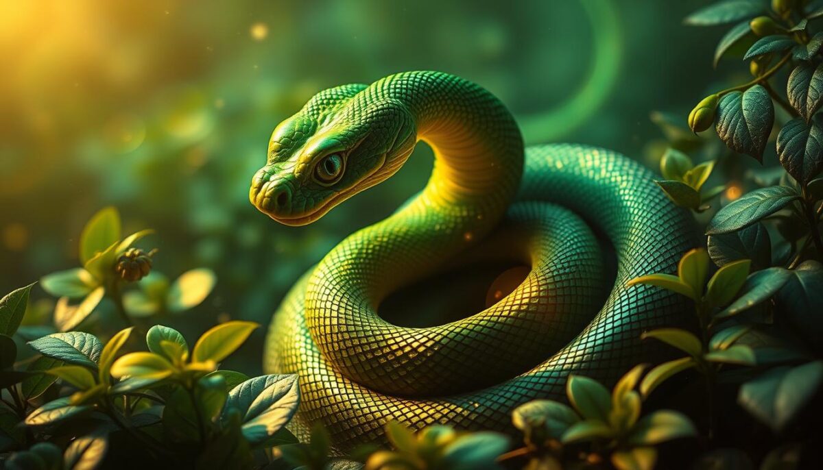 interpretação espiritual sonho cobra verde