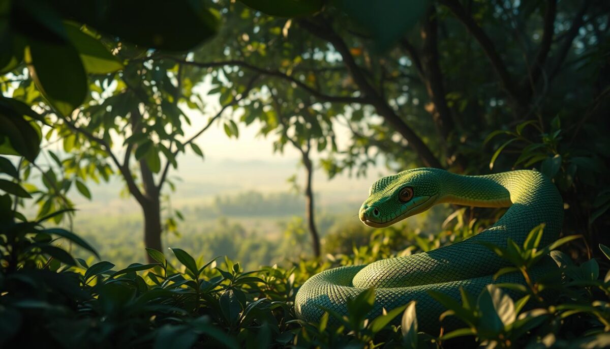 interpretação sonho cobra verde