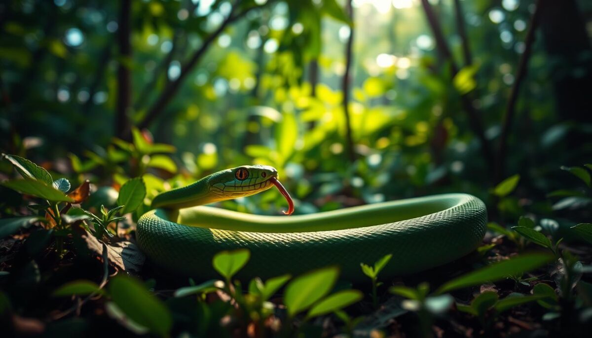 interpretação sonho cobra verde mansa