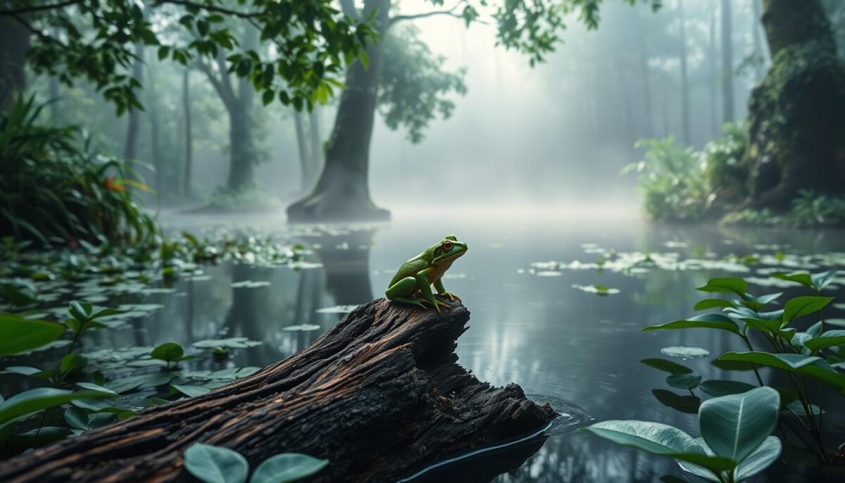 significado do sonho com rã verde