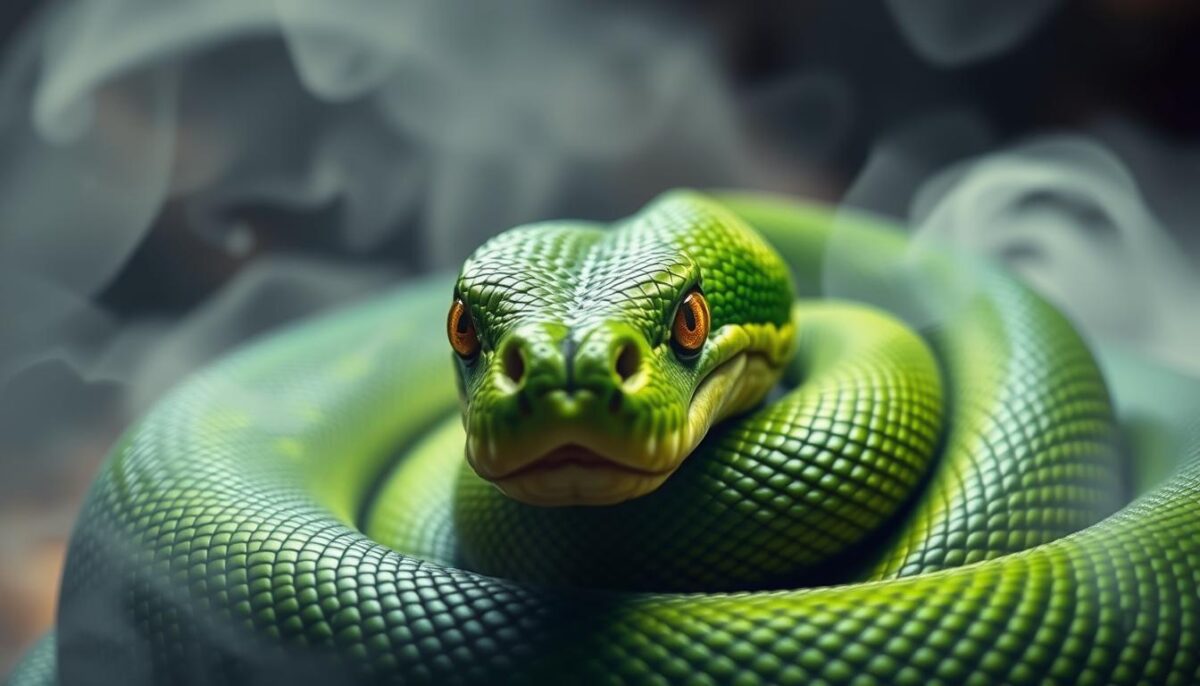 significado sonho cobra verde repetido