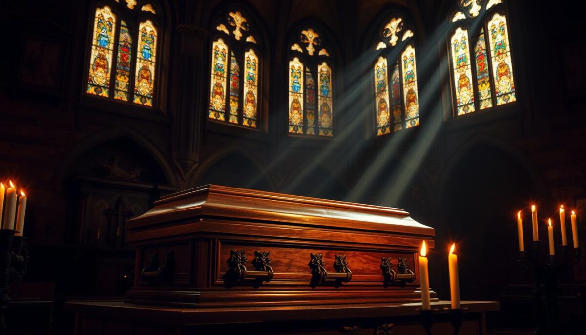 simbolismo de sonhar com caixão