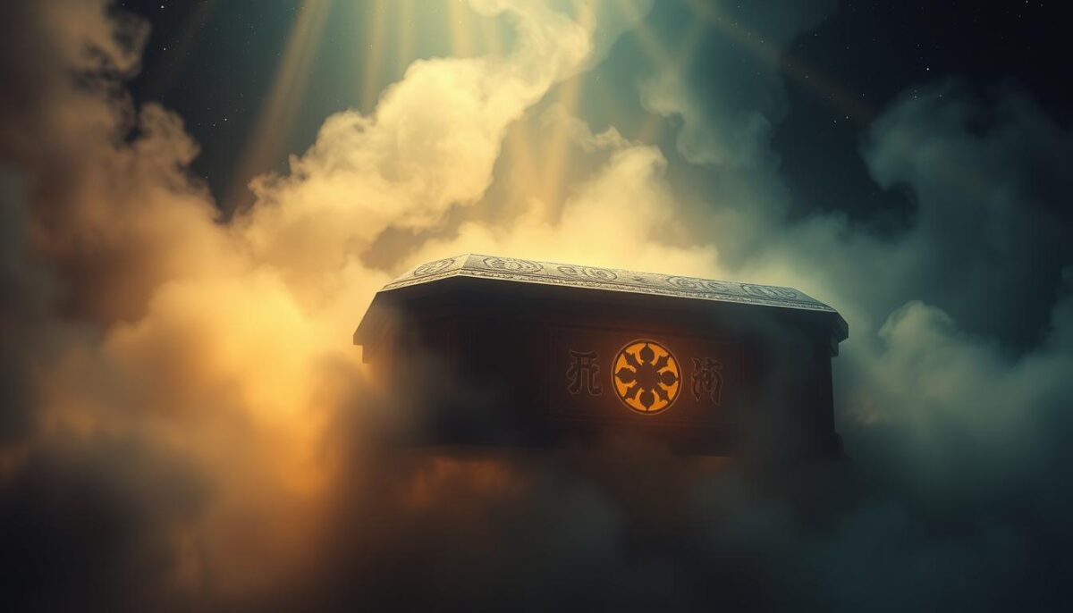 simbolismo de sonhar com caixão