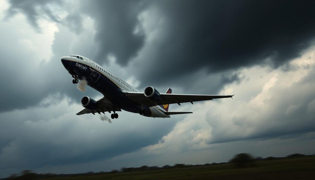 sonhar com avião caindo