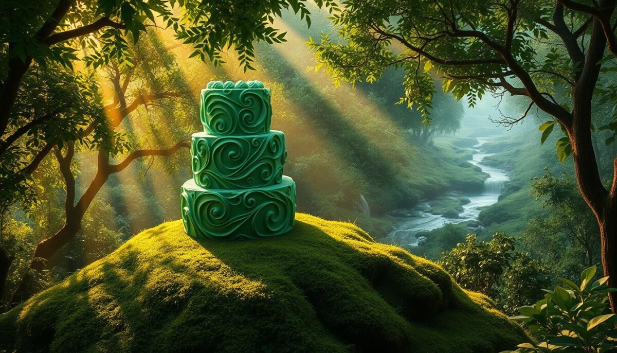 sonhar com bolo verde