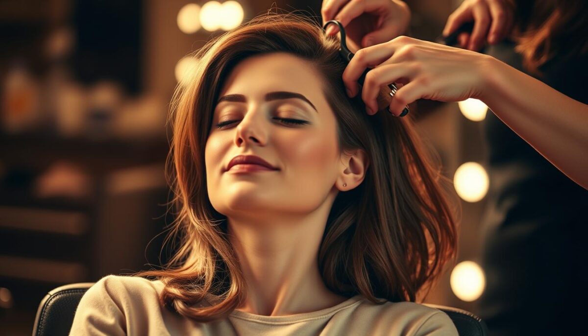 sonhar com cabeleireiro cortando cabelo