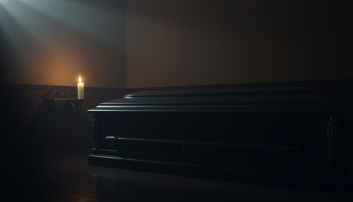 sonhar com caixão fechado