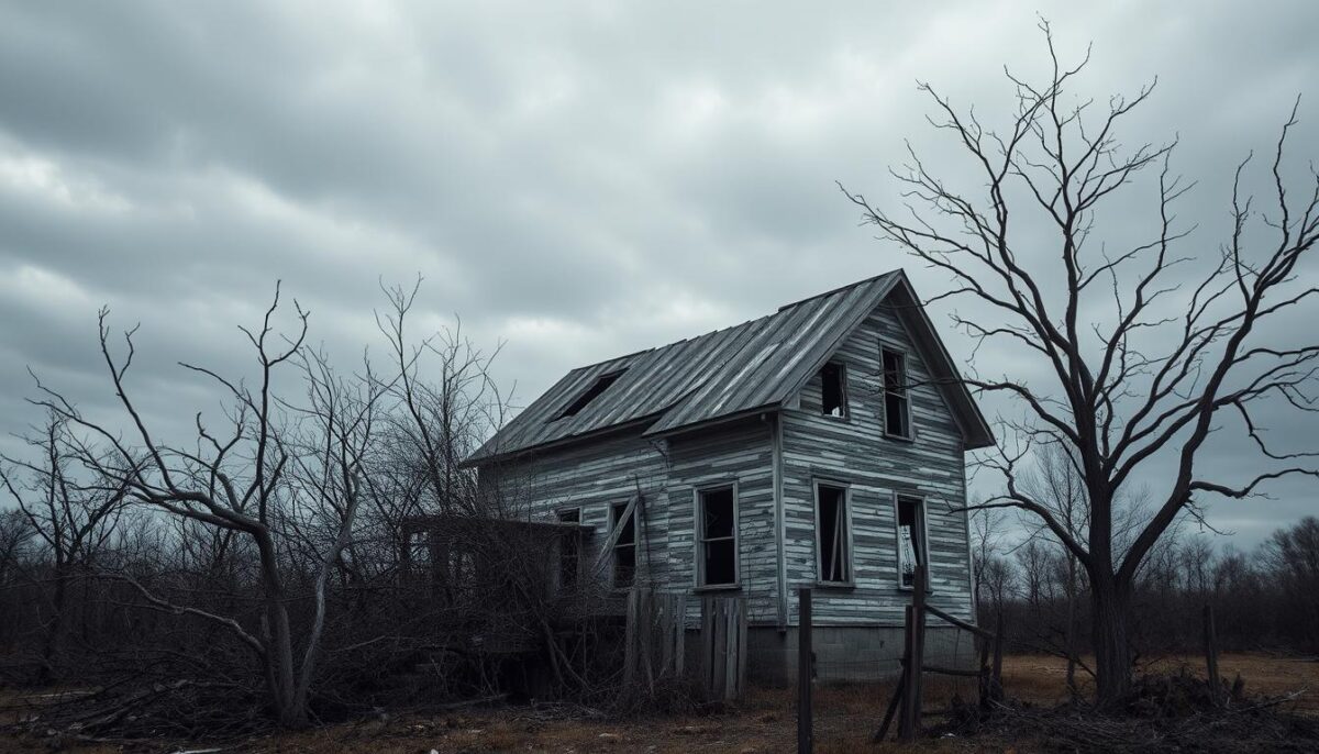 sonhar com casa destruída