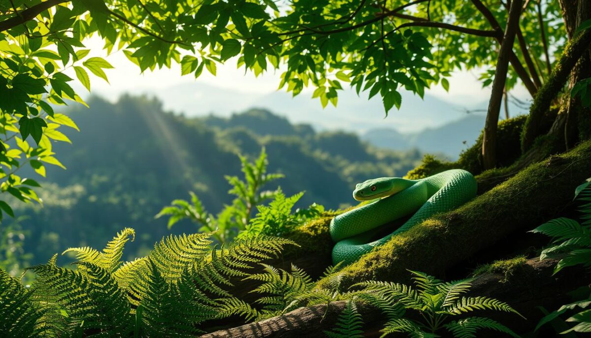 sonhar com cobra verde