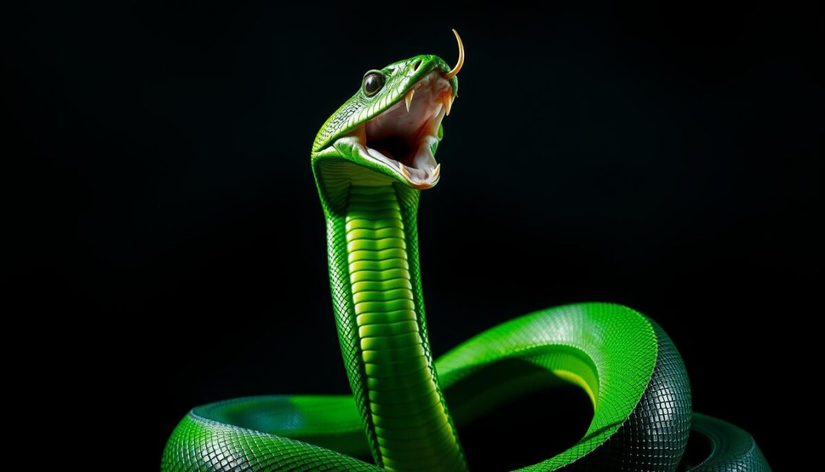 sonhar com cobra verde atacando significado
